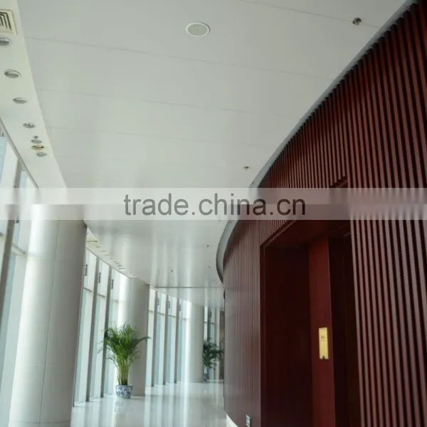 Nitric Acid Resistance Wood Grain Suspended Metal Strip Ceiling Aluminum Square Tube Screen Ceiling Panel photo-6