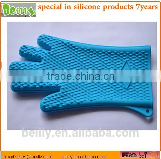 Silicone Heat Resistant Grilling BBQ Glove Silicone Heat-resistant Bbq Gloves photo-6
