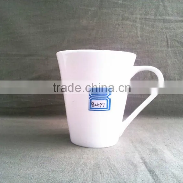 White Ceramic Bone China Ceramic Coffee Mug With Handle photo-6