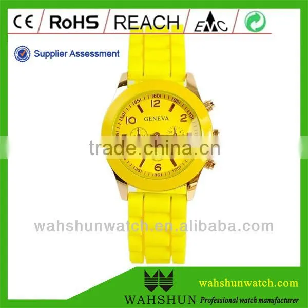Analog Japan Movement Silicone Fancy Ladies Geneva Watch photo-4