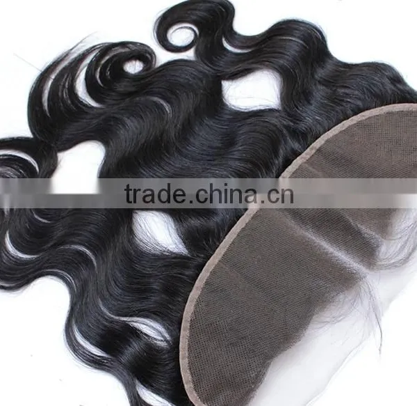 Virgin Peruvian Lace Frontal Closure 13X8 Body Wave Frontals From Ear To Ear Bleached Knots Lace Frontal photo-3