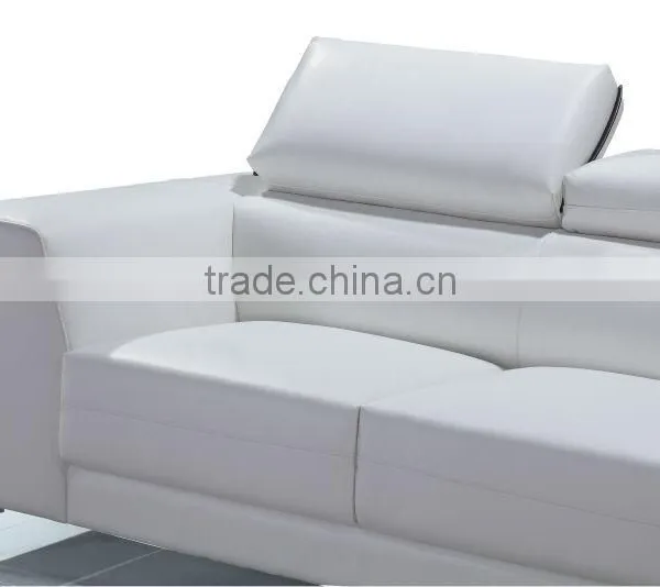 Bedroom Furniture Mini Sectional Sofa Leather Modern photo-3