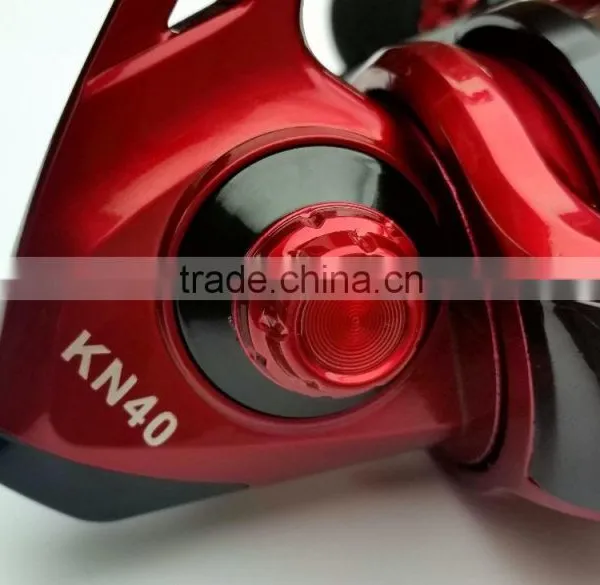 High Quality Fishing Tackle Spinning Reel With Red Aluminium Spool Fishing Reel photo-4