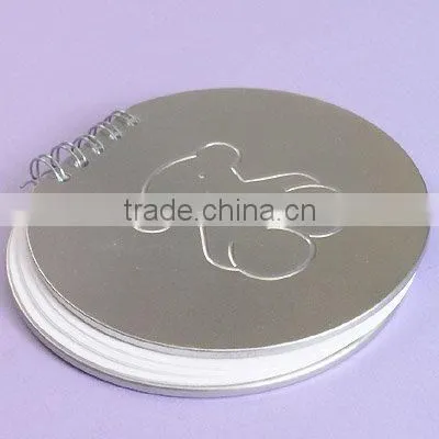 Tin Spiral Notebook With Emboss