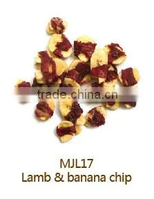 Lamb and Banana Crunch Lamb Jerky Wrapped Banana Chip Dog Treats Dog Training Treats Pets and Dogs Food Bulk Wholesale