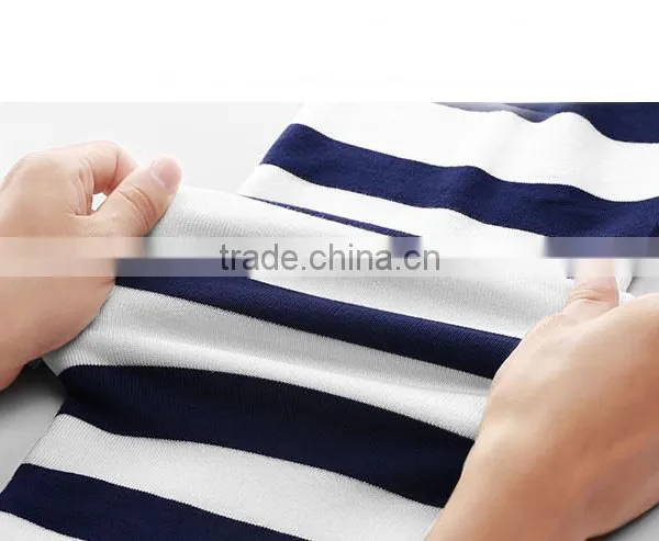 Black and White Stripes in the Summer of 2016 the New Han Edition Cultivate One's Morality Short Sleeve Dress photo-5