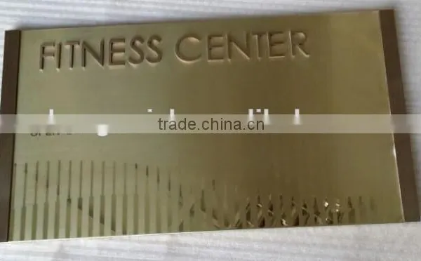 Stainless Steel Letter Image Sign for Door photo-3