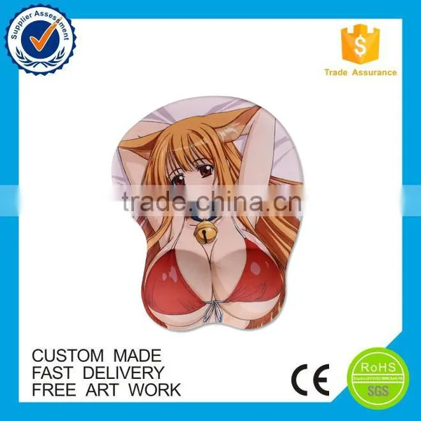 Custom Any Size Mouse Pad Sexy Brest Silicon Mouse Pad photo-6