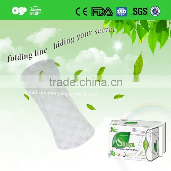 Feminine Hygiene Products Pad Panty Liner Used for Lady Panties