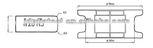 T20 (Double Eased) Diamond Stone Router Bit photo-2