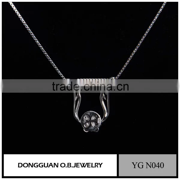 Wholesale Fashion Necklace Jewelry 925 Sterling Silver Crystal Flowers Necklace photo-5