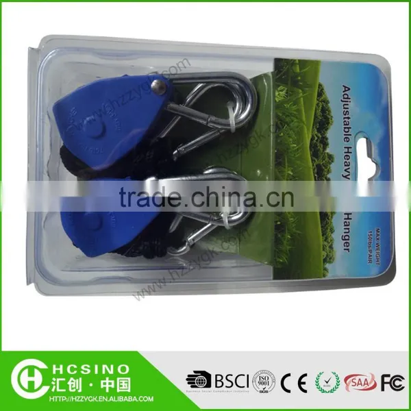 1/4" 1/8" Heavy Duty Hydroponics Reflector Rope Ratchet Hanger photo-3
