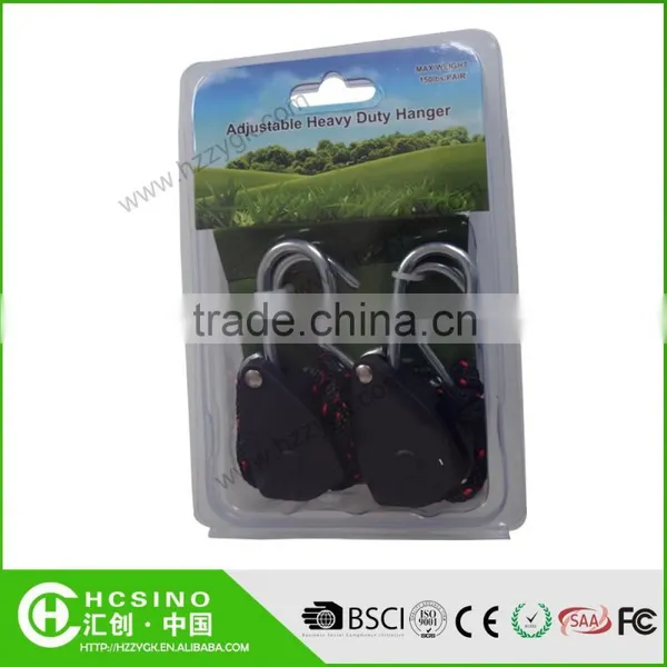 1/4" 1/8" Heavy Duty Hydroponics Reflector Rope Ratchet Hanger photo-5
