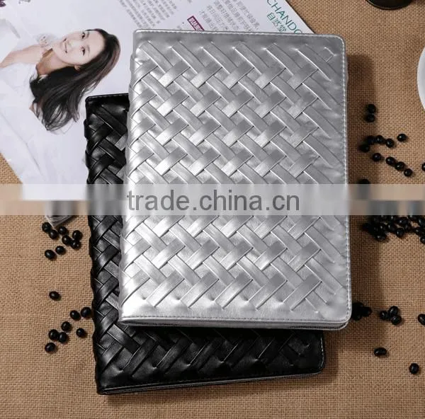 Hot For IPAD Air 2 Case Leather Cover Case Wallet Grid Texture Skin Case With Stand photo-3