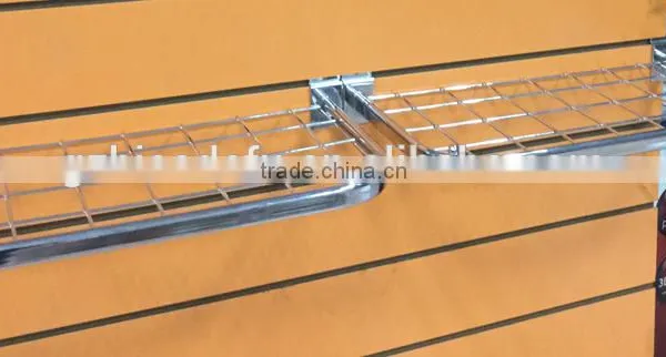 Retail Metal Grid Panel Clothing Display Shelf photo-2