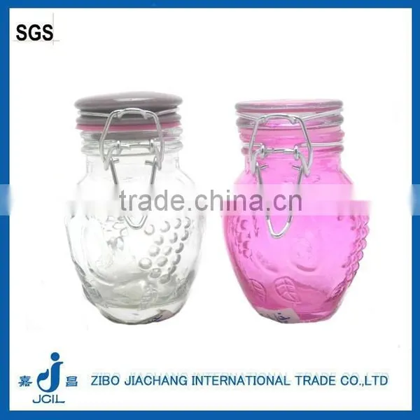 Octagon Glass Hermetically Sealed Jar With Lid photo-5