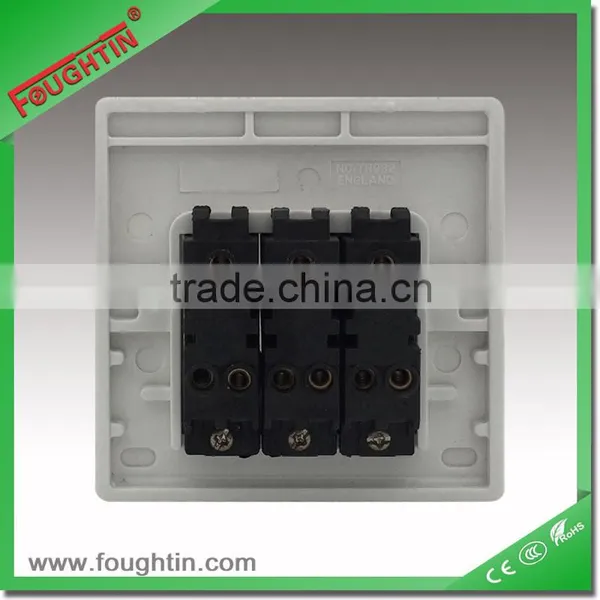 Bakelite Plate 3 Gang 1 Way Switch Clorful Screw Cover Electronic Switch photo-3