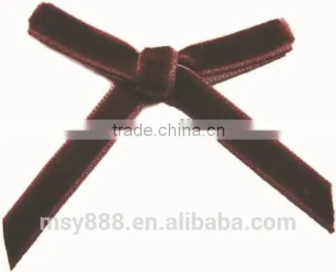 Nylon Single Faced Velvet Ribbon Velour Webbing Headband Hair Band Hair Accessories Christmas Ribbon photo-3
