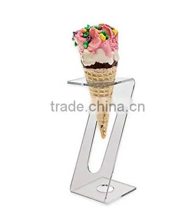 Source One 6 Pack Acrylic Ice Cream Cone Stand Standard or Mini Cones photo-3