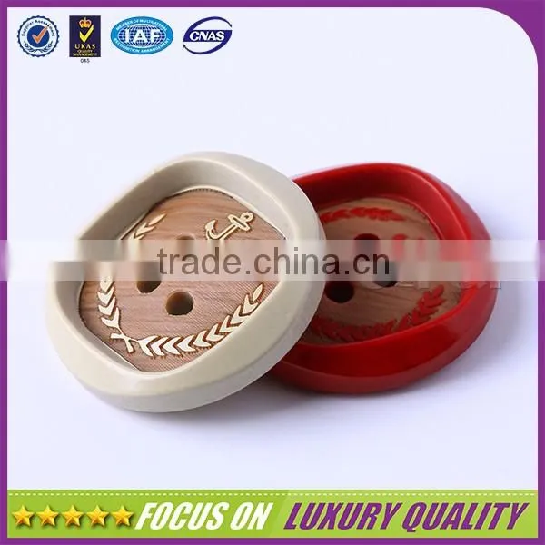 Different Color 4 Holes Resin Fashion Button photo-2