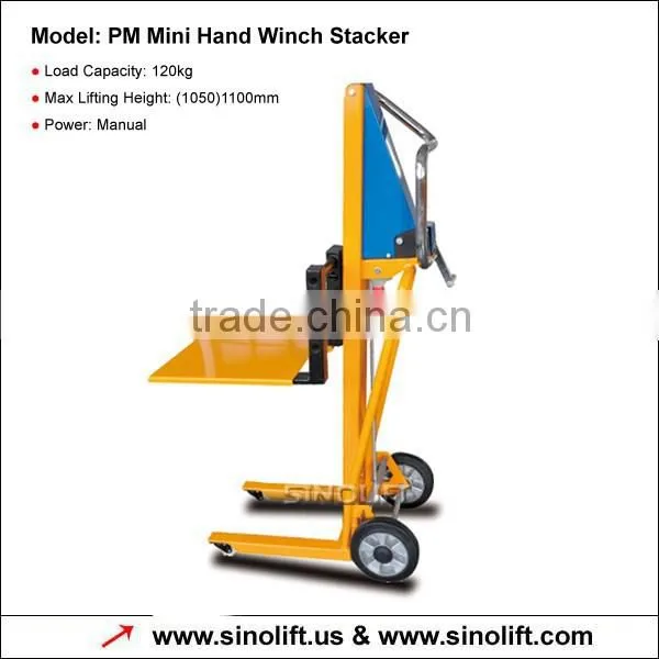 Sinolift-PM Mini Hand Winch Stacker With Good Price photo-2