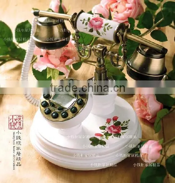 Telephone Booth Decoration Telephone of White Color Telephone Shower