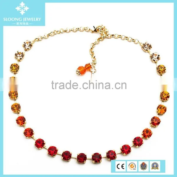 2015 Lastest Design Statement Crystal Necklace, Fashion Jewelry Necklace photo-4