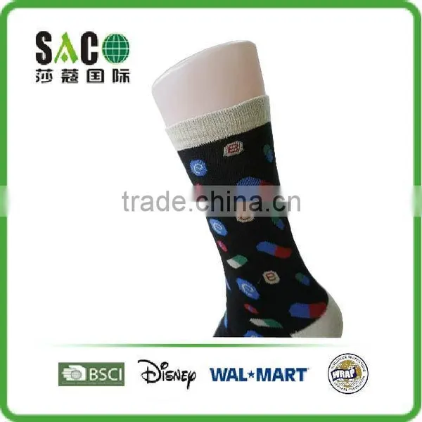 Colourful Irregular Shape Jacquard Man Socks photo-2