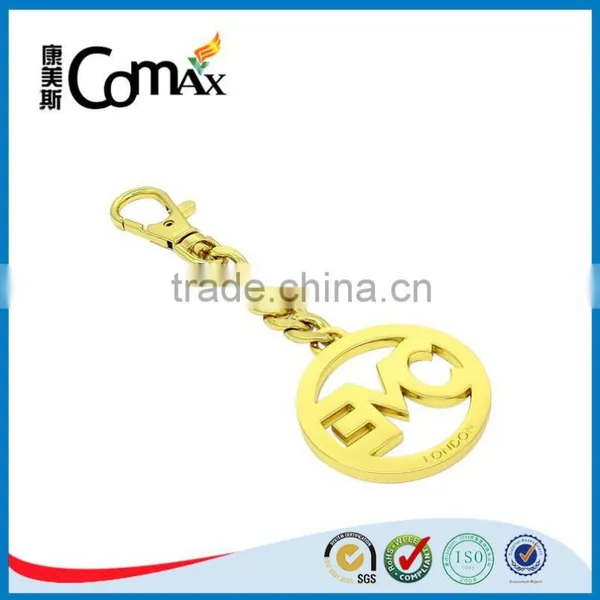 Popular Hollow Custom Metal Handbag Brand Logo Tag With Chain and Hook photo-2