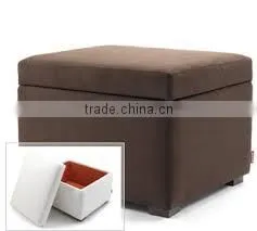 Fabric Storage Ottoman