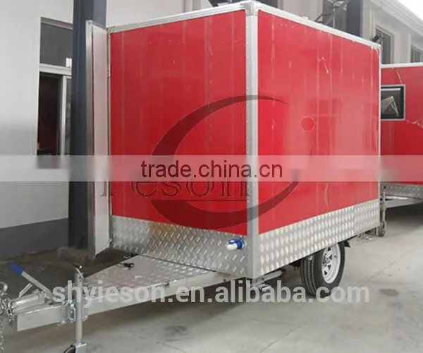 Sus 304 Fast Food Mobile Kitchen Trailer / Towable Food Trailer for Sale and Food Cart Manufacturer With Price photo-2