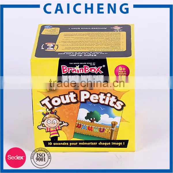 Lid Hinged Base With Extend Flap Rigid Paper Print Box for Play Card photo-3