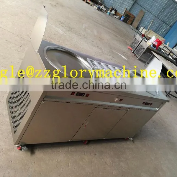 Thailand Style Roll Fry Ice Cream Machine With Flat Pan/fried Ice Cream Machine photo-3