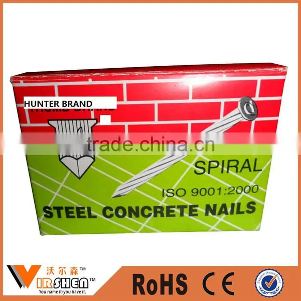 Galvanized Concrete Nails, Cement Nail Supplier, Concrete Wall Nails