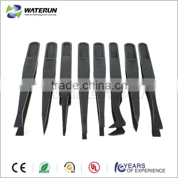 93304 Conductive Black Plastic Tweezers With Plastic Flat Tip photo-2