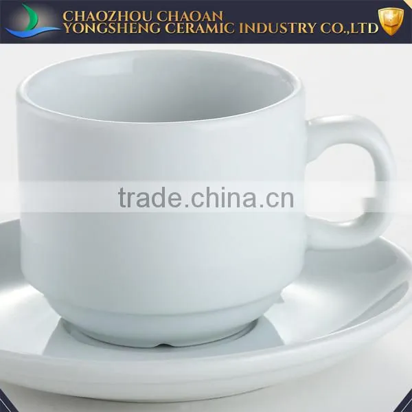 Good Quality Cheap White Ceramic Tea Cup and Saucer Holder for Sale photo-2