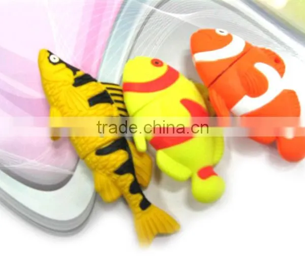 Cute Cartoon 3 d Fish U Disk Shell Pvc Usb Stick photo-2
