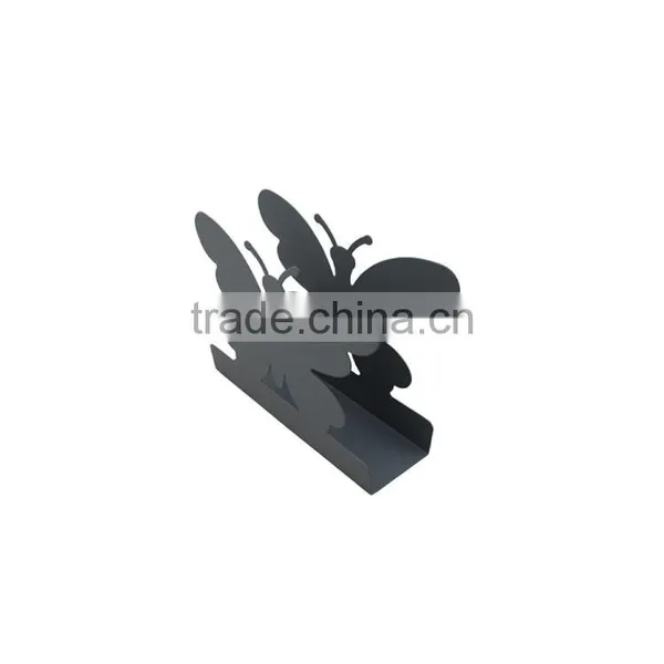 Metal Car House Office Basic Butterfly Design Tissue Box Holder photo-2