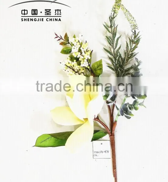 SD800903 Artificial Single Stem Magnolia Flower,indoor Decorative Magnolia Flores photo-2