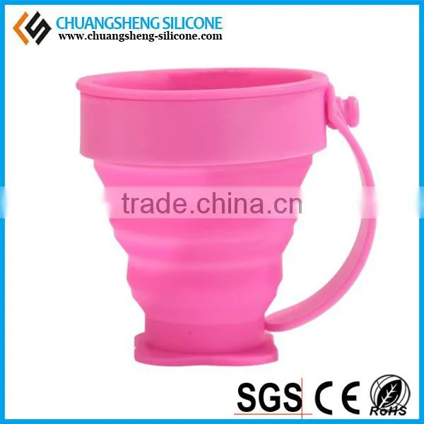 2016 New Fashion Portable Cups, Foldable Bathroom Silicone Cup, Folding Cup photo-4