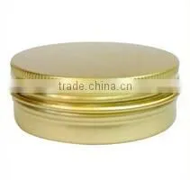 Round Aluminum Tin Box With Screw Top Lid photo-2