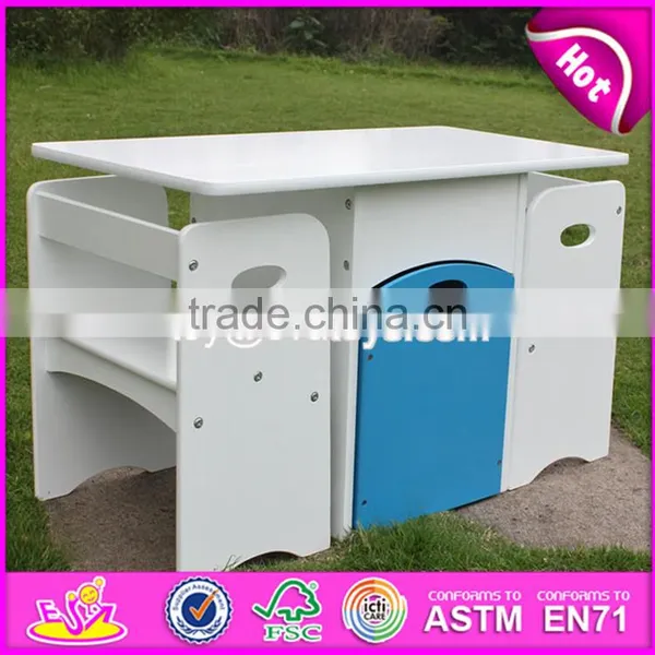 2017 New Products Wooden Activity Table for Toddlers W08G208 photo-4