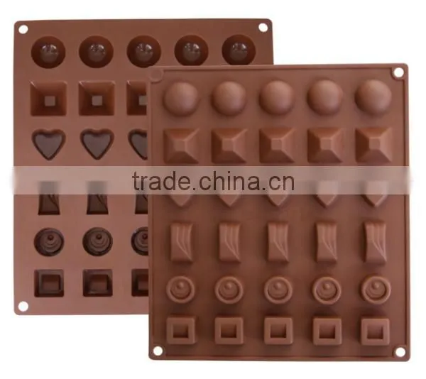 Christmas Chocolate Molds,Fancy Silicone Cake Mold 30 Cavity Multi Shaped Candy Jelly Ice photo-2
