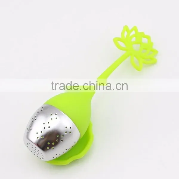High Quality Metal Tea Infuser With Silicone Handle photo-4