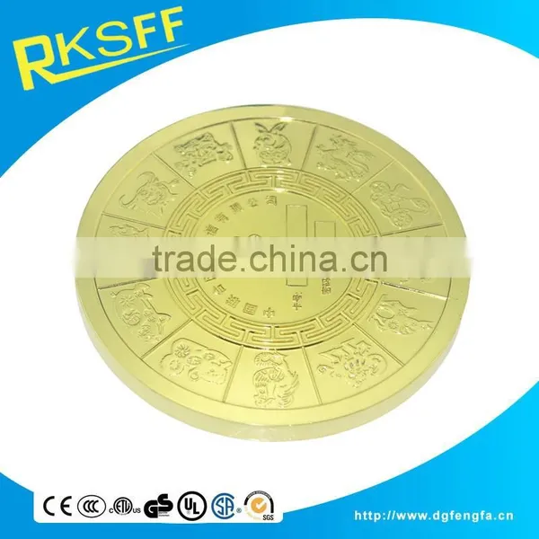 Zinc Alloy Gold Plated Medal photo-3