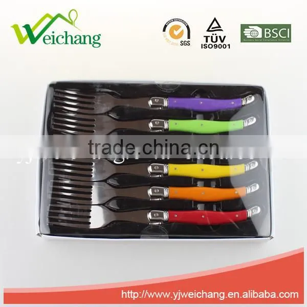 WCJ849 Hign Quality 6 Pcs Cutlery Set Wholesale PLastic Fork Set photo-3