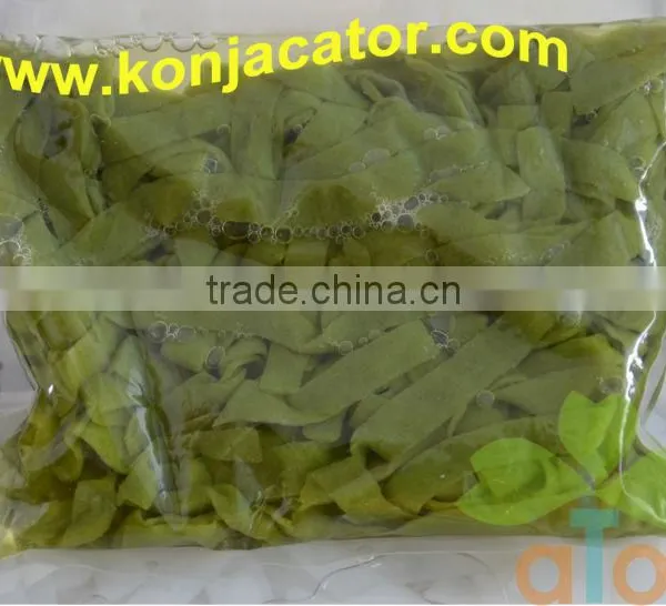 Chinese Manufacturer Instant Food Konjac Spinach Noodles in Bulks photo-5