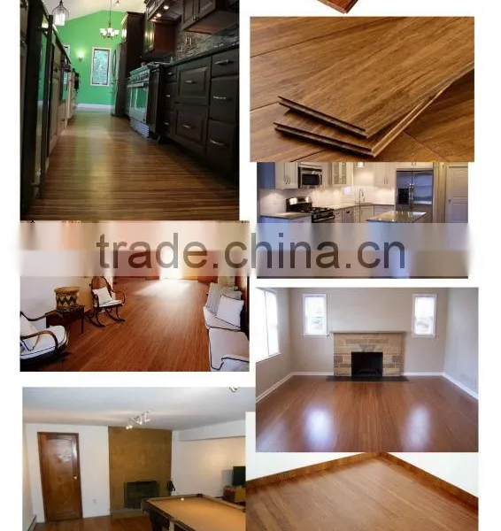 2016 Cheap CE ISO Certified High Quality Carbonized Click Solid Bamboo Flooring photo-5