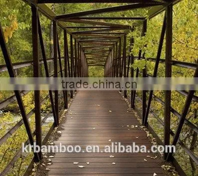 Carbonized 20mm Thick Thermo Treated Superior Quality Bamboo Decking photo-3