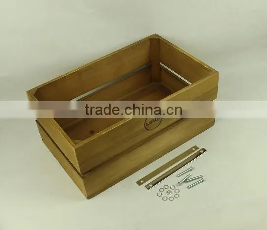 Natural Color Wooden Beer Crate photo-2